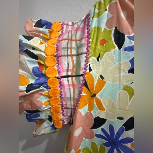 NWT CeliaB Seren Dress – Size XL – Multicolor Floral Tiered Midi - Picture 7 of 11